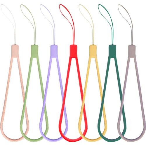 7 Pcs Geflochtenes Silikon -Lanyard Anti -Diebstahl -Telefongurt - 第 1/12 張圖片