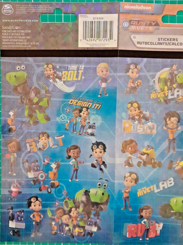 Rusty Rivets Stickers by SandyLion 58 Stickers Nickelodeon Cartoons - Picture 6 of 7