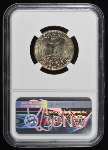 1982-D MS 67 RD U.S / United States Washington Quarters 25c - Picture 2 of 2