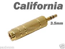  6.5mm 1/4" Female 3.5mm Male Stereo Microphone Audio Adapter Connector AV