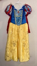 Rare Authentic Disney Store Snow White Princess Costume Dress Girls Size 13