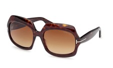 NEW TOM FORD FT1155 52F HAVANA/BROWN GRADIENT AUTHENTIC SUNGLASSES 60-20-135