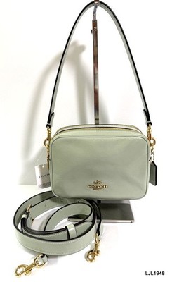 Coach Carey Mini Leather Crossbody Bag Light Pistachio CEK70 NWT