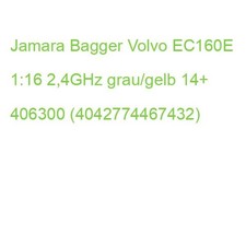 Jamara Bagger Volvo EC160E 1:16 2,4GHz grau/gelb 14+ 406300 (4042774467432)