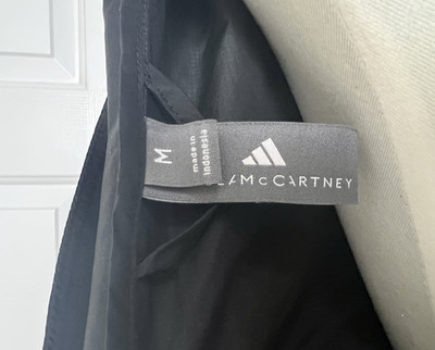 adidas by Stella McCartney Women's Black Windbreaker Jacket M Hooded Full Zip