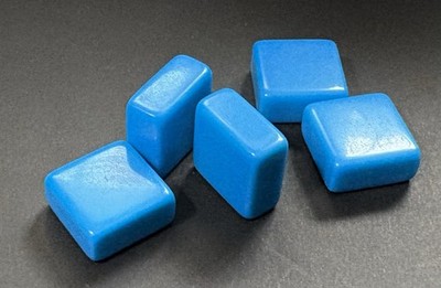 Azul Game Replacement Pieces Parts - Plain Blue Tile Set of 5 - Plan B Games