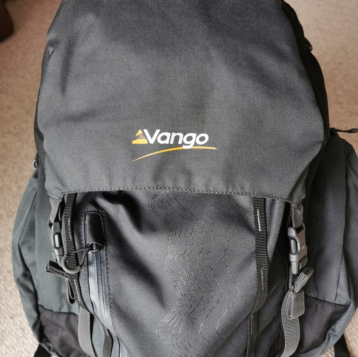 Vango Sherpa 65 L Black Adjustable DofE Hiking Backpack Rucksack