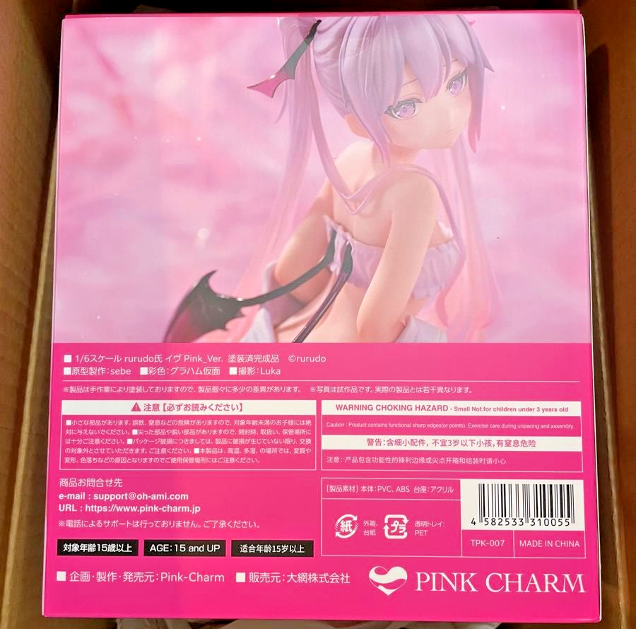 Pink Charm Eve Pink Ver. 1/6 Figure Rurudo Illustration PVC Japan