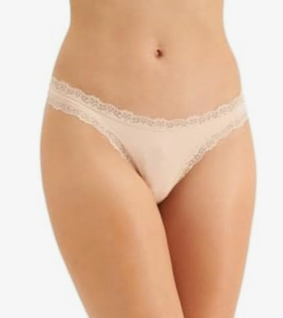 Женские стринги с кружевной отделкой Jenni-Цвет:Черный-Размер:XL