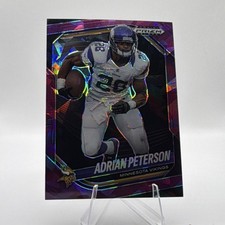 Panini 2025 Prizm Black Purple Ice Prizm Adrian Peterson #90 Vikings /149