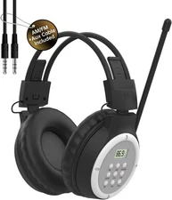 AM FM Radio Headphones Personal Portable Radio Headset am/fm Digital with Bes..