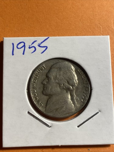1955 Jefferson Nickel ( 1 Coin ) VF-EF Free Shipping