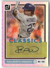 2020 DONRUSS #CA-AM ADALBERTO MONDESI CLASSICS AUTOGRAPHS ROYALS AUTO