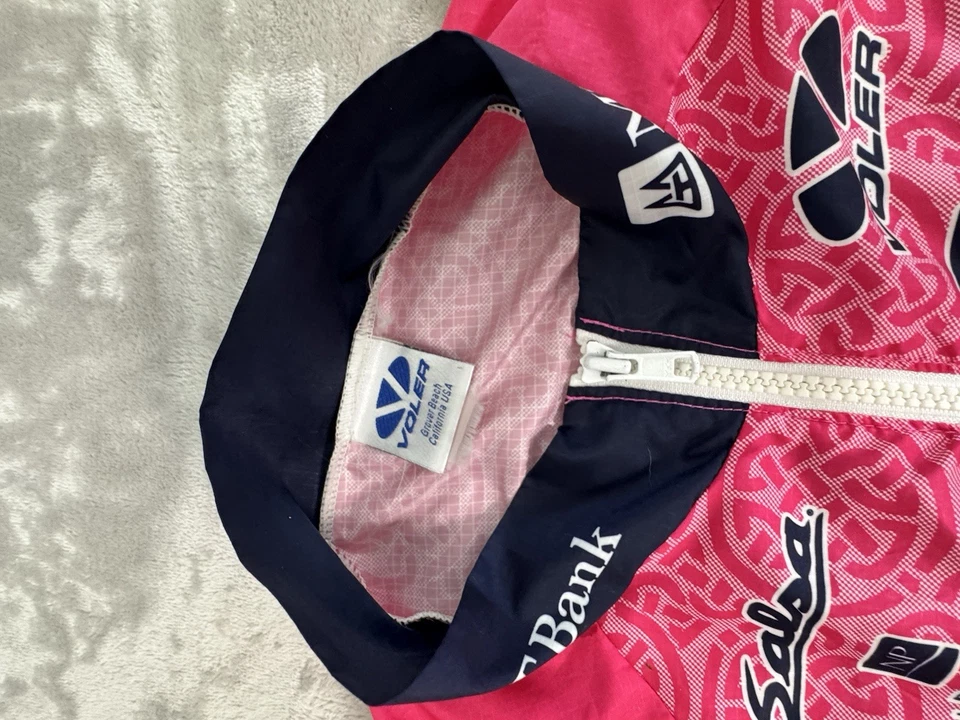 Camiseta deportiva de ciclismo Terry Precision para mujer manga larga cremallera completa rosa de carrera Foto 3 de 4