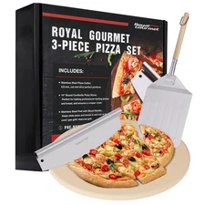 Royal Gourmet 3-Piece Pizza Set for Grill, 14-Inch Round