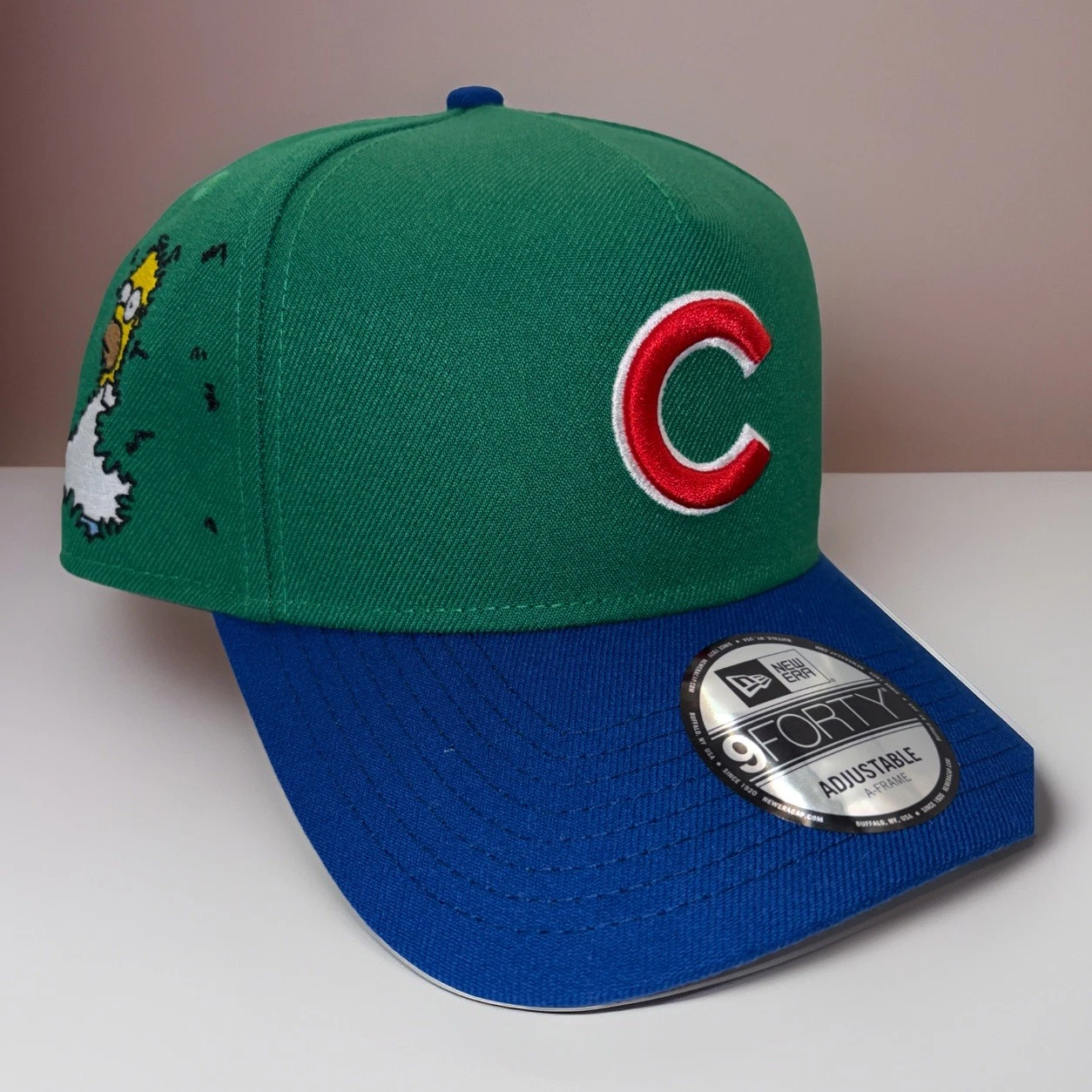 Chicago Cubs X Simpsons New Era Localized 9forty A Frame Homer Ivy Hat In Hand