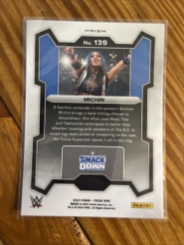 2024 Panini Prizm WWE - Green Prizm #139 Michin (RC) - Bild 4 von 4