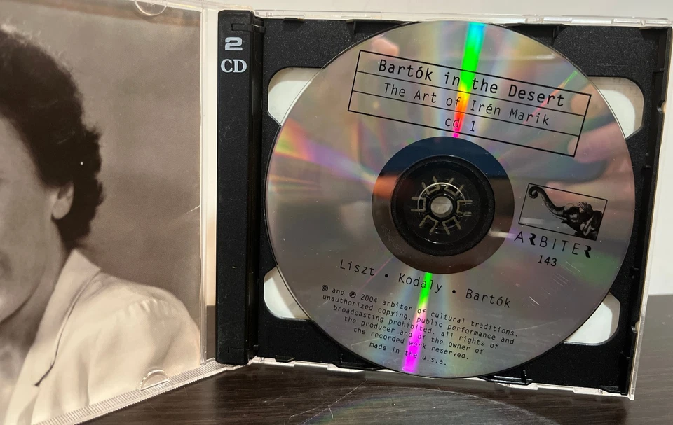 IREN MARIK - Bartok In The Desert (2 Discs) - Compact Disc CD - Excellent Cond. Foto 3 de 4