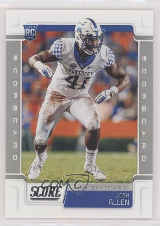 2019 Score Rookies Scorecard Josh Hines-Allen Josh Allen #364 Rookie RC 0q3