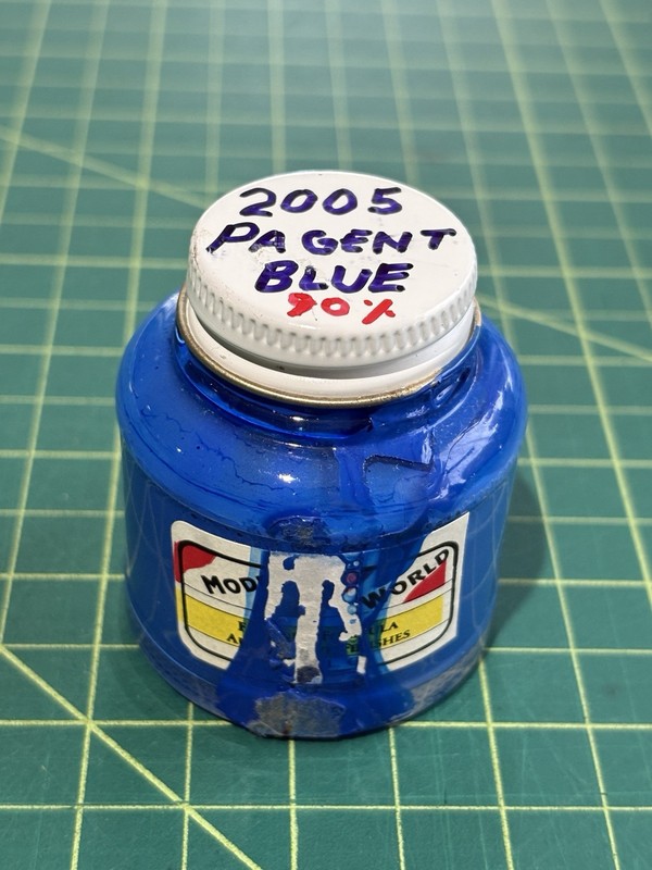 MCW Model Car World Lacquer Enamel Paint PAGENT BLUE  #2005 used