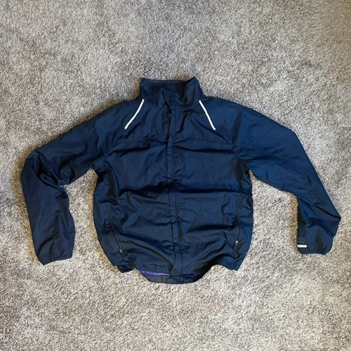Starter Windbreaker Jacket Mens Blue Pockets Mock Neck Mesh ..., - product listing photo