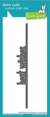 Rasenschnitte Custom Craft Die - Best Wishes Line Border - 5A0021MW-1G4JF