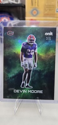 2025 ONIT Gravity Gators Devin Moore Green Galaxy 3/5 Insert Cowboys 4thRd DRAFT