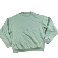 Alo Accolade Mint Green Cotton Long Sleeve Casual Pullover Medium Sweatshirt D2