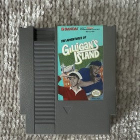 Bandai The Adventures of Gilligan's Island NES Cartridge Manual & Sleeve