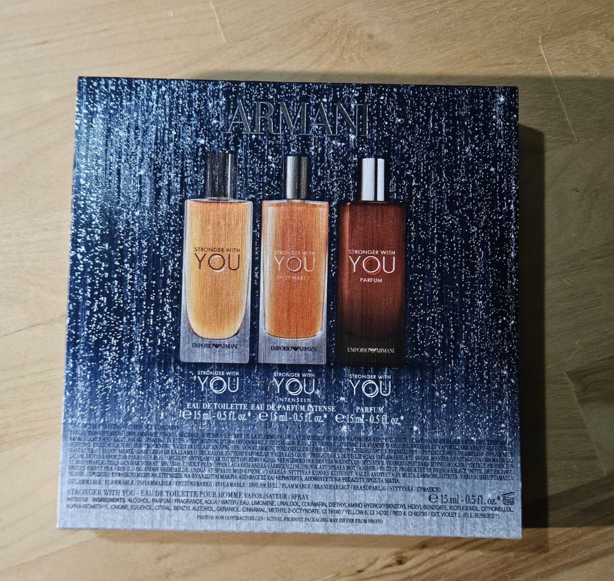 ARMANI Stronger With You Cologne Gift Set Eau de Toilette, Intense