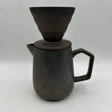 Pour Over Ceramic Coffee Maker 16oz/480ml Coffee Dripper Retro Gold 7.5”