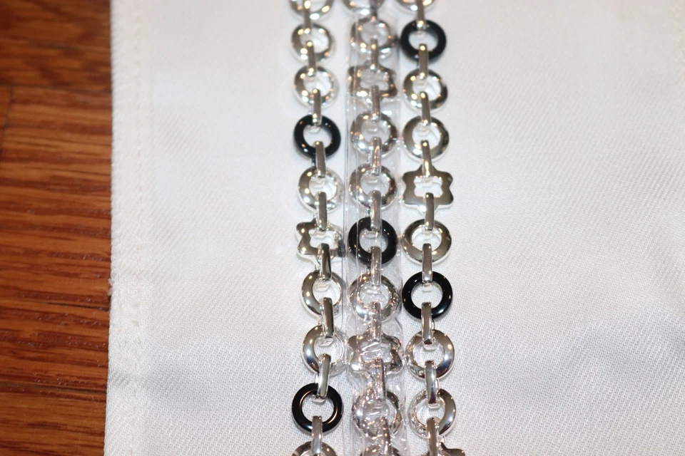 Pulsera Montblanc Star Onyx con etiquetas BNWT precio de venta sugerido por el fabricante 1049 G1N Foto 4 de 4