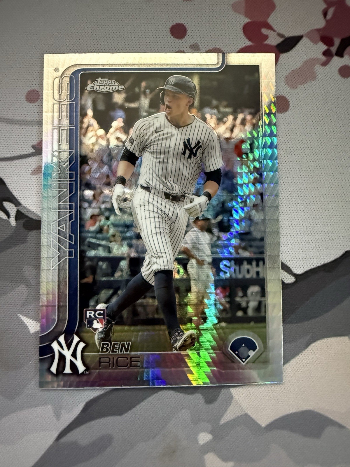 2025 Topps Chrome - Ben Rice #139 Prism Refractor (RC) New York Yankees