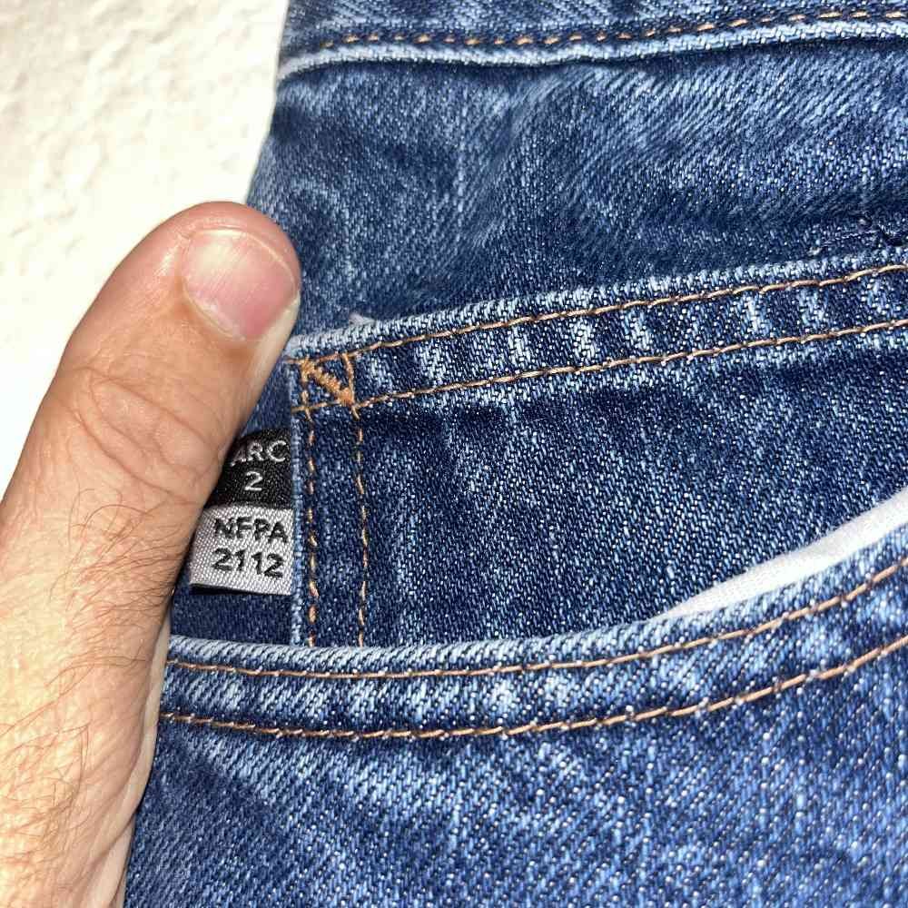 Carhartt FR Mens 34x28 Blue Denim Flame Resistant Work Jeans 280-83 thumbnail 4