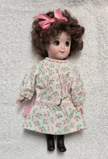Wendy Lawton Artist 6” All Bisque Googlie Doll from “Glynnis & Her Googlie” Set