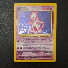 Pokemon Mewtwo 10/102 Set Base Rara Holo Unlimited ita