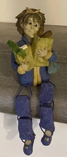WMG 2003 Grocery Shopper Anthropomorphic Shelf Sitter Figurine Purple Decor