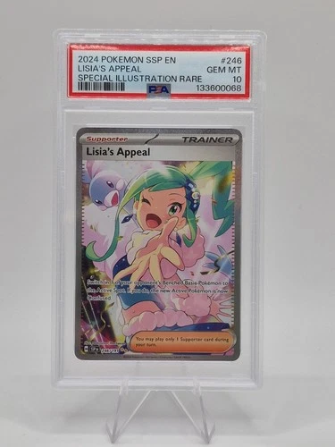 Lisia's Appeal 246/191 - PSA 10 - ENGLISH Surging Sparks Pokemon - SIR Trainer
