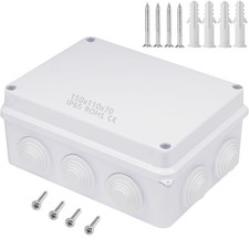 Junction Box ABS Plastic Dustproof Waterproof IP65 Universal Electrical Boxes...