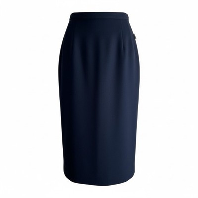 VTG Pendleton Skirt Womens 6 Navy Blue Classic Pencil 100% Wool Lined Made in US