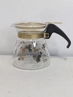 MCM Pyrex Gold Clover Mini Carafe Made In USA Vtg 60s (SEE READ)