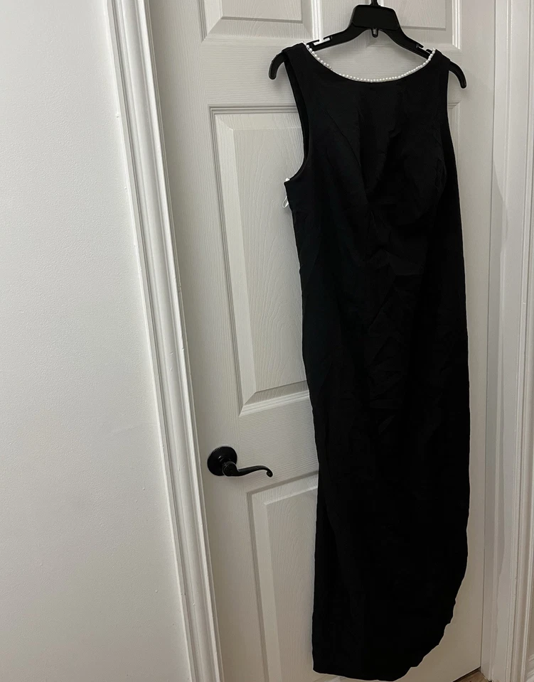 Vestido con lazo Breakfast At Tiffanys Disfraz Formal Perla Cóctel Sirena 18 Plus Foto 2 de 4