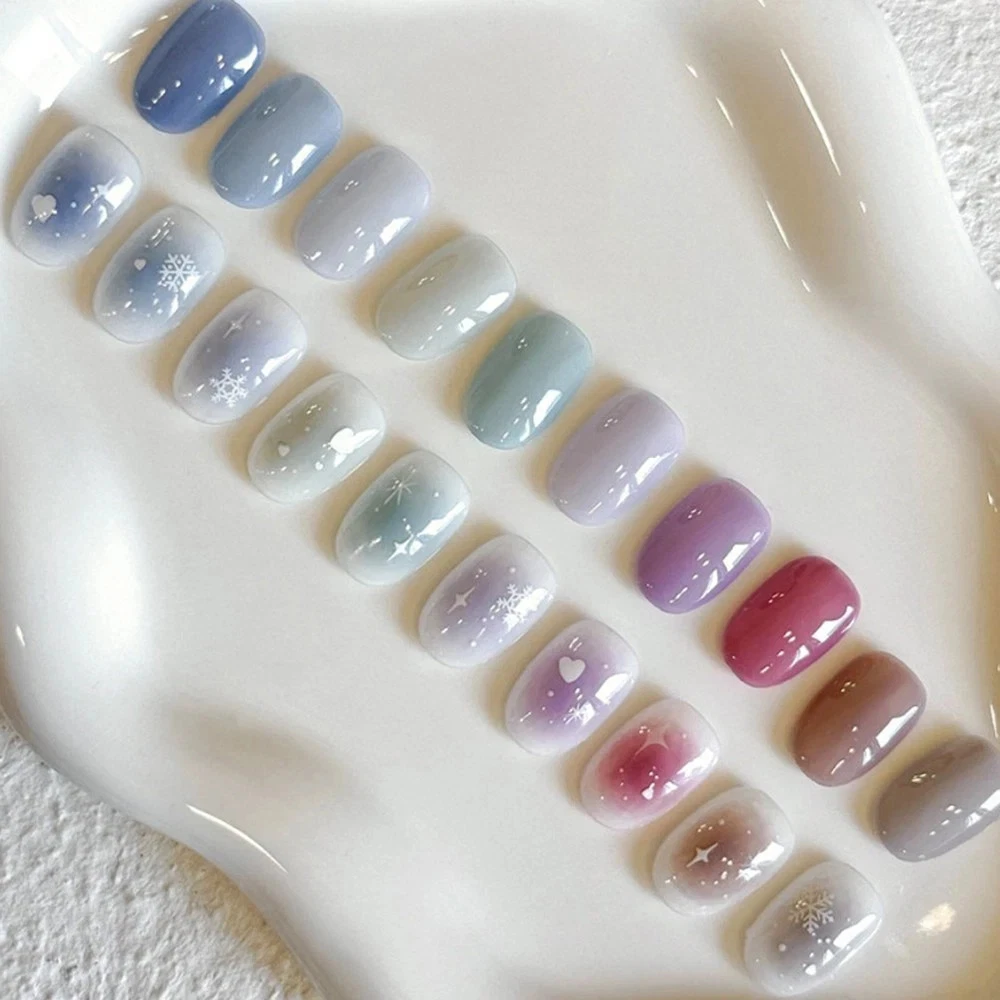 YOGURT GEL Frozen Winter Syrup Gel Nail Polish 10 Colors Set Korean Nail