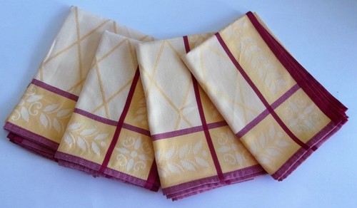 Set of 4 SOUTHERN LIVING AT HOME NAPKINS Cotton Made in Portugal