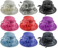 Elegance Collection Sinamay Loops Wedding Hat