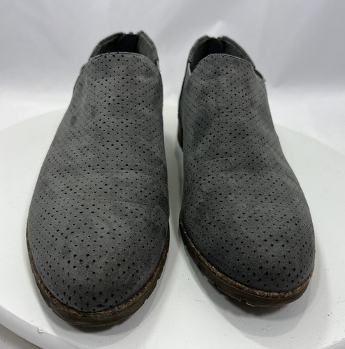 Dr. Scholl's Roll Call Botín al tobillo gris perforado puntiagudo cómodo para mujer talla 10 - Imagen 10 de 16