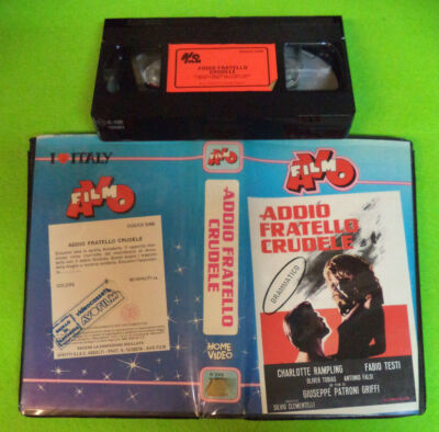 VHS Film ADDIO FRATELLO CRUDELE Charlotte Rampling Fabio Testi AVO (F220) no dvd