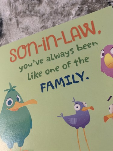 Happy Father’s Day - Son In Law - Funny - 5”x7” Hallmark Greeting Card - Picture 3 of 9