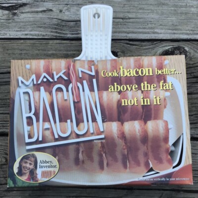 Making Bacon In Microwave, Bacon Cooker-White ￼