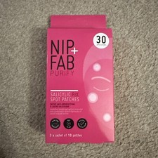 Image of Nip+ Fab Purify Salicylic Fix Spot Patches 3x Sachet 10 Patches 30 Applications.